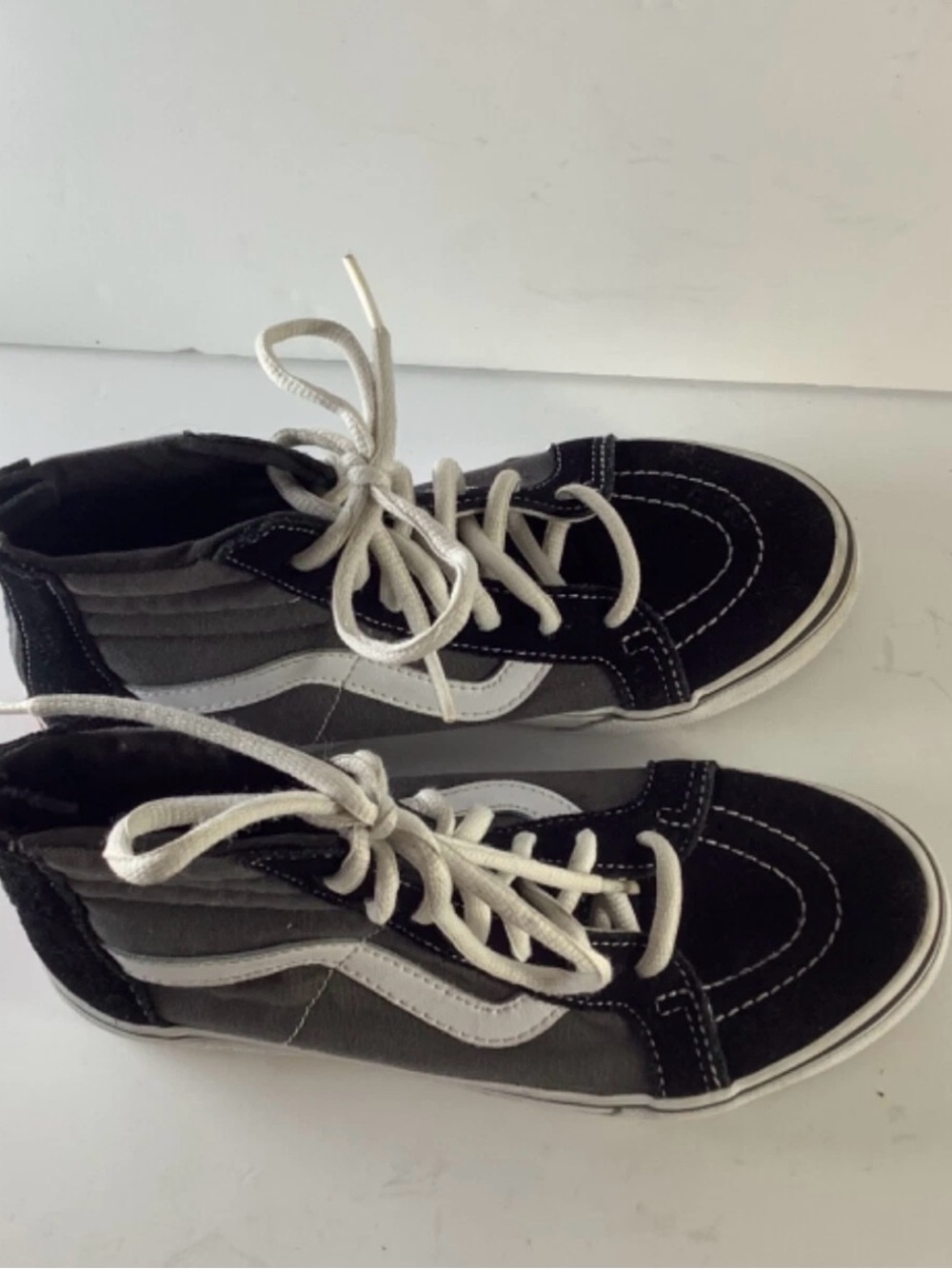 Vans Kids SK8  Hi Top Back Zip Black Youth Sneakers Kids - Size 3